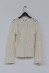 SWAYING/KNIT Stand Collar Half Cardigan Top SW212SZ24 PS35